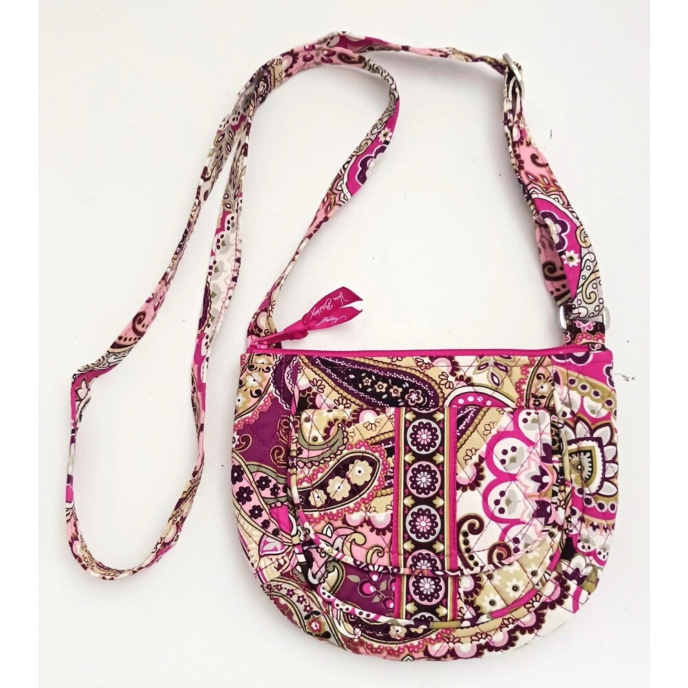 NEW Vera Bradley Lizzy Crossbody Retired Very Berry Print Front Flap Pocket